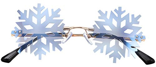 SOIMISS Weihnachtsbrille Party Brillen Lustig Schneeflocken Sonnenbrille Brille Neuheit KostüM ZubehöR Weihnachten Neujahr Brille Foto Requisiten