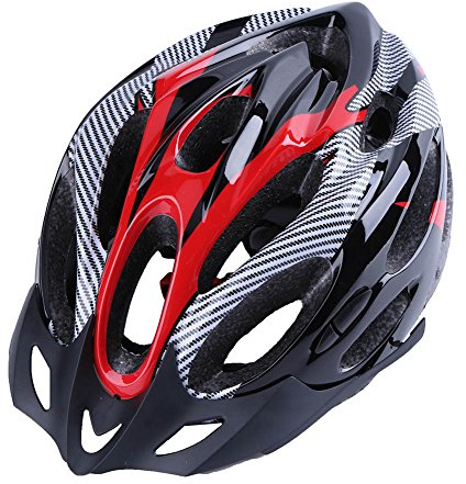 Demiawaking Casque de Vélo VTT de Course pour Adulte, Casque de Cyclisme Ultra Léger, Réglable Casque de Vélo de Montagne Adulte Unisexe avec Visière Amovible (Rouge)