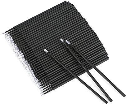 G2PLUS 200PCS Micro Brosses,Micro Applicateurs Brosses,Jetables Extensions de Cils,pour Extension de Cils,Maquillage Noir