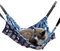 Butyeak Hamaca Gato Transpirable, Hamaca para Gato Jaula, Lienzo Hamaca para Gato, con Correas Ajustables y Ganchos de Metal, para Gatos Cachorros Hurones Conejos Animales Pequeños(50 * 40cm)
