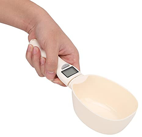 Balanza de Cuchara Digital, 800 G / 1 G Cuchara Medidora de Cocina Balanza de Alimentos Balanza de Cuchara de Pesaje de Alimentos para Mascotas Balanza Electrónica para Hornear