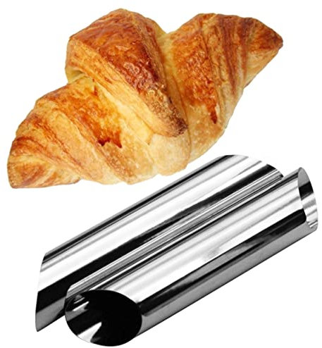 Angoily 4pcs Stainless Steel Cylindrical Shaped Cannoli Molds Baking Tubes for Mini Bakes Pastry Rings DIY Baking