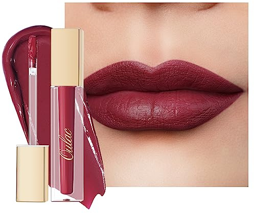 Oulac Red Lipstick for Women, Matte Liquid Lipstick Long Lasting Red High Impact Creamy Matte Lip Gloss, Rich Colour Formula with Vitamin E & Rose Oil, Waterproof, Vegan M22