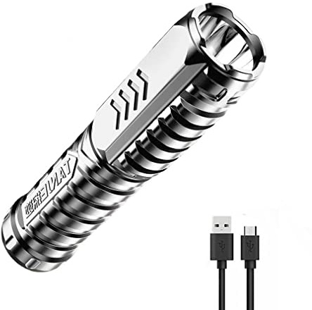 LUCKKY Special Forces Strong Light Flashlight, Multifunctional Mini Super Strong LED Flashlight, LED Torch Rechargeable, Torches LED Super Bright, Maximum Irradiation Distance 150M