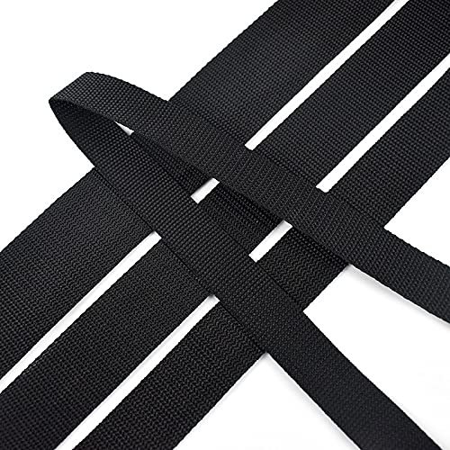 AMEEDA Gurtband 10 Meter 2-10 cm schwarzes Polyester-Gurtband-Rucksack-Band-Haustierkragenbandband DIY. Outdoor Bag Kleidungsstück Nähen Zubehör (Color : 80mm)