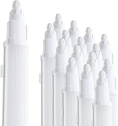 HOFTRONIC - Q-Series - 16er LED Feuchtraumleuchte 150cm - IP65-48W 5760 Lumen - 6500K Kaltweiß - IK08 - Verknüpfbar Schnellverbindung - Kellerleuchte, Feuchtraum Wannenleuchte