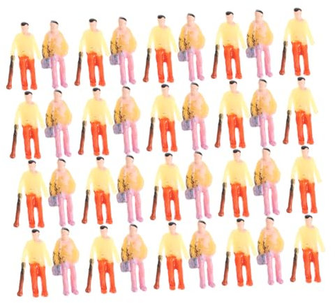 HAPINARY 300piezas Figuras De Miniatura Pintadas Multicolor n Escala Estilos Aleatorios para Modelismo y Paisajismo