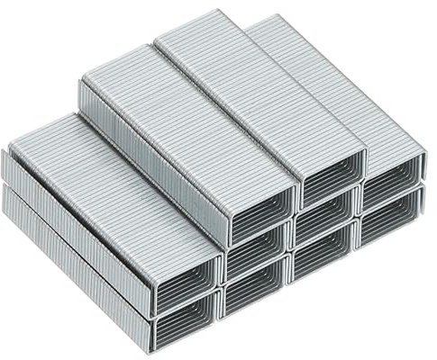 M&G NO.10 Heftklammern für Hefter, 10000 Stück (1000 Stück pro Box) Mini-Heftklammern für Hefter #10, glattes Heften für Bürobedarf zu Hause, Silber