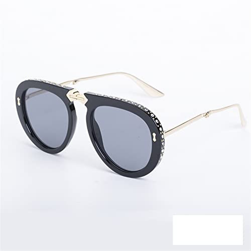 YNZUNMY Motocross Brille,Motorradbrille,Crossbrille Sonnenbrille Frauen Diamant Fashion Net Red Familie Dieselbe faltende Sonnenbrille Sonnenbrille Gläser(1)