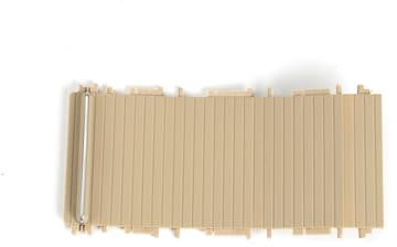 WXOSET Von 1998 bis 2005, kompatibel mit 3er-Serie E46, Getränkehalter-Rollo-Abdeckungen, Schieberollos for die Mittelkonsole des Autos, 51167038333(Beige)
