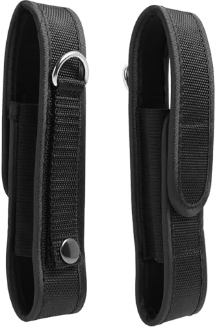 Annlpoy 1PS Taschenlampe Holster tragbare Taschenlampe Tasche, Ideal für Jagd, Camping und Wandern, Strapazierfähiges Nylon mit Klettverschluss-205 mm