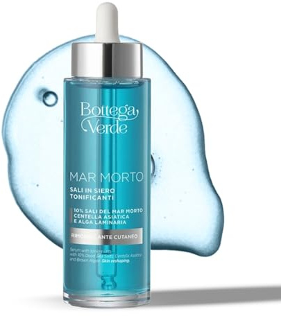 Bottega Verde - Mar Morto, Siero Tonificante Corpo, 100 ml, Arricchito con Sali del Mar Morto, Centella Asiatica e Alga Laminaria, Rimodellante e Tonificante Cutaneo, Formula Vegana