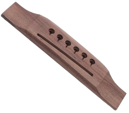 HONITANO Ersatzsteg für Akustikgitarren mit Hoher Stabilität und Reichem Klang Geeignet für Sechs Saitige Folk Gitarren bei Musikauftritten und Reparaturen