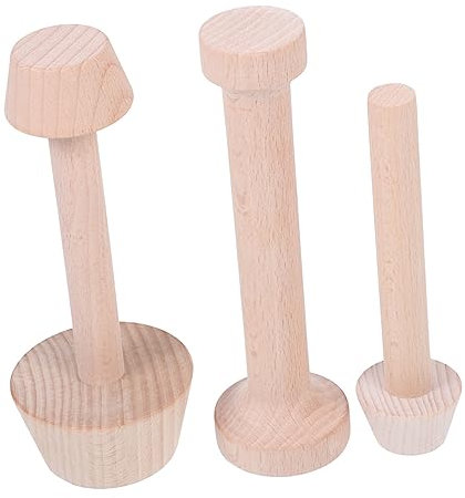 LIGIGWASH 3piezas Mini Moldes De Madera Para Tartaletas De Huevo Antiadherentes Perfectos Para Hornear y Repostería