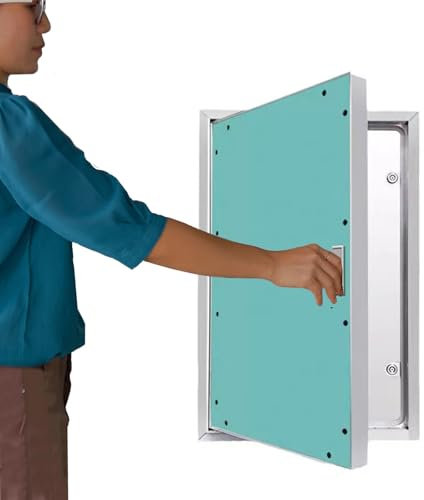 Abschließbare Wandzugstür, verdeckte Inspektionsluke für Sanitärverdrahtungsventile, Trockenbau-Zugangsplatte mit Aluminiumrahmen