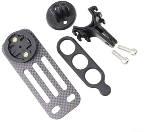 Bebykilemi Professional Carbon Fiber Bike GPS Mount, Compatible With For DEDA For Toseek Handlebars, For Cycling Computer Navigation Device