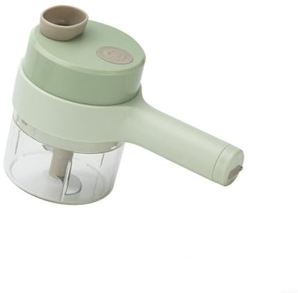 Electric Garlic Chopper and Vegetable Cutter, Mini Wireless USB-C Rechargeable, with Stainless Steel Blades and Container for Kitchen, Home, Portable and Fast Food Prep
