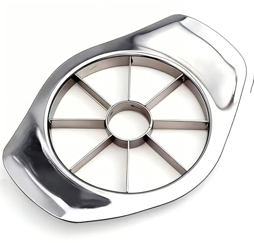 Apple Slicer and Corer, RARITYLL Stainless Steel Apple Cutter with 8 Blades, Non-Slip Handle for Apples, Pears, Tomatoes, Onions, Fruit and Vegetable Slicer