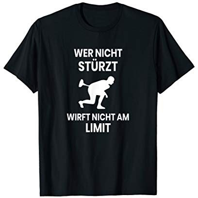 Lustiges Eisstock schießen Sprüche Stockbahn Winter Geschenk T-Shirt