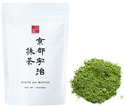 Ocha & Co. Kyoto Uji Matcha - Ceremonial Grade - Japanese First-Harvest Matcha Green Tea Powder, Traditionally Stone-Milled, 50g. | Ceremonial Grade