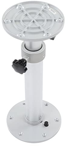 Soporte de Base de Mesa RV, Pata de Pedestal de Mesa Desmontable Giratoria de 360 ​​° Multiusos de Alta Estabilidad para Caravana para Barco para el Hogar