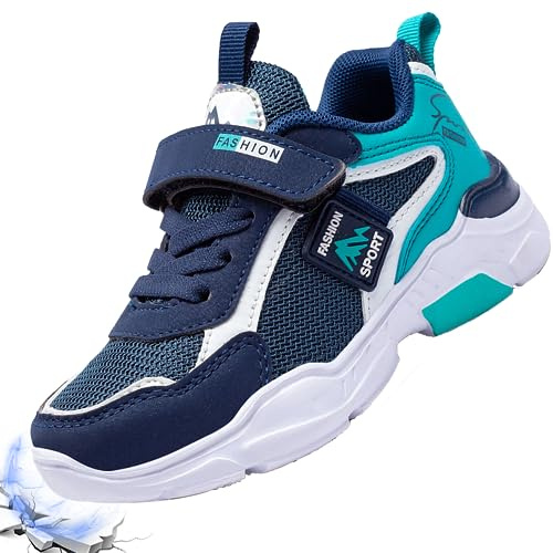 Zapatillas de Niños Niñas Zapatos de Correr Deportivas Ligeras Tenis de Running Shoes de Walking Sneakers Baloncesto Transpirable Cómodo Calzado Deportivo Unisex