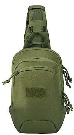 ACEXIER Taktische Waffentasche Pistolenholster Verdeckte Waffe Tragetasche Brusttasche Militär Pack Umhängetasche für Jagd Camping (Green)