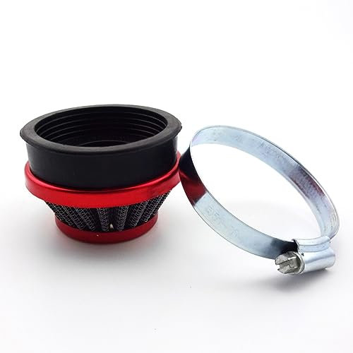 XLJOY 60 mm roter Luftfilter für 49cc Gas Mini ATV Dirt Pocket Bikes Motorrad