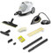 Kärcher Dampfreiniger SC 4 EasyFix Iron, Dampfdruck: 3,5 bar, Aufheizzeit: 4 min., Leistung: 2.000 W, Flächenleistung: 100 m², 2-Tank-System: 0,5 l + 0,8 l, Bodendüse EasyFix, Dampfdruck-Bügeleisen
