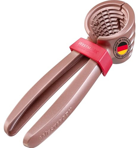 Westmark pinzas para champán 2 en 1 – Elegante abridor de botellas de champán y robusto cascanueces, manejo sin esfuerzo, incl. clip para sujetar las pinzas – Aluminio revestido, rosa