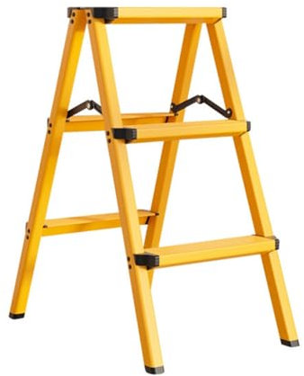 Scaletta a 3 gradini pieghevole in alluminio scala pieghevole per interni multifunzione piccole scale ponteggi cucina armadio scala