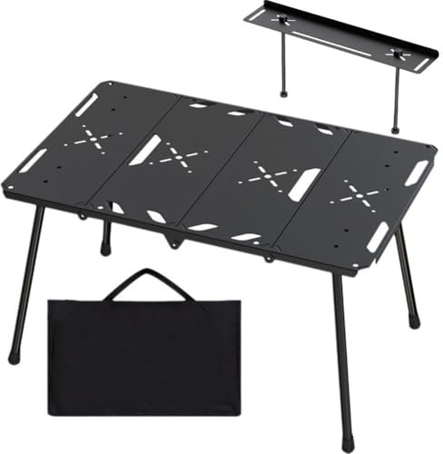 Tragbarer Campingtisch, Leichter Klapptisch Aluminium-tischplatte Und Tragetasche, Einfach Zu Transportieren, Perfekt Für Outdoor, Picknick, Kochen, Strand, Wandern, Angeln