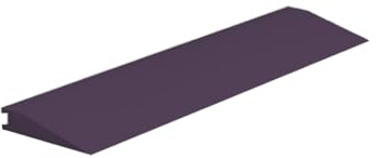 Roppe Rolling Traffic Transition Profile #67, Merlin, 3/8 H X 9' L X 3-1/8 W