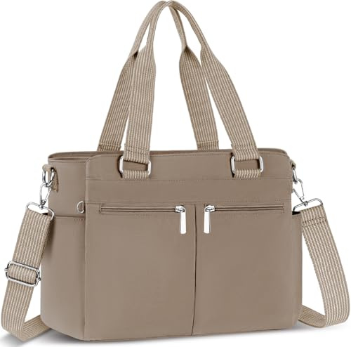 VOBUKE Bolso Bandolera Mujer Grande Casual Tote Bag Nailon Handbags Ligero Bolsos de Hombro con Múltiples Bolsillos Crossbody Mujer con Correa Ajustable para Shopper Viajes