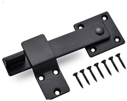 Serratura a scatto per cancello da 15,2 cm, resistente, per porte scorrevoli e altalene, cancello esterno, capannone, garage, cortile