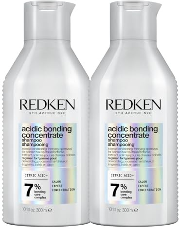 Redken Pflegendes Haarshampoo mit intensivem Schutz vor Farbverlust, Konzentrierte All-In-One Formel, Acidic Bonding Concentrate Shampoo, 2 x 500 ml