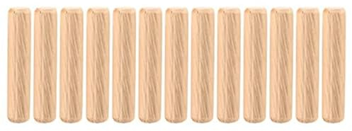 LSNNMU Clavijas De Madera 90 pasadores de Madera con Ranura Recta y Extremos biselados cónicos for Puertas de Muebles.