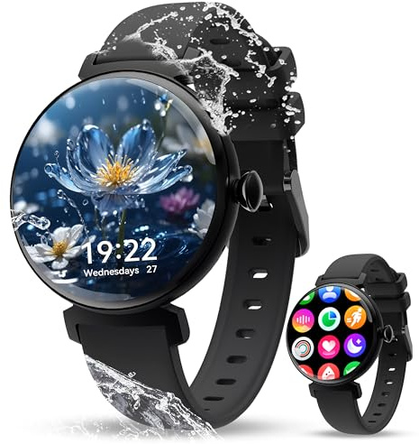 OUKITEL Smart Watch for WOmen,Make Calls/Fitness Watch Smartwatch 110+ Sports Step Counter,IP68 Waterproof, Heart Rate/Sleep/Spo2 Monitor/Pedometer, Smartwatch for Android iOS