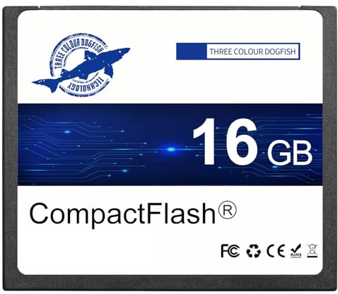 Dogfish Compact Flash Scheda di Memoria 16GB 400X, CF Card Tipo I per Fotocamera Digitale, DSLR e Fotografia Professionale