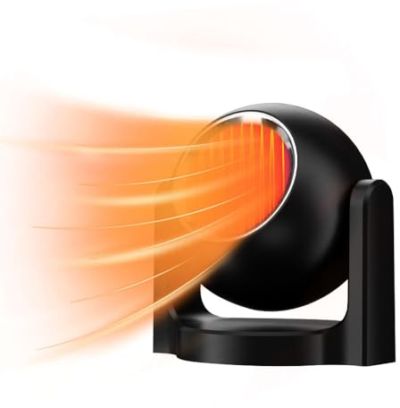 Pengrity Riscaldamento per Auto, 12 V 120 W Stufetta per Auto, 2 in 1 Disponibile Caldo e Freddo, Termoventilatore per Auto con Accendisigari, Riscaldatore Sbrinatore per 12v Auto, Girevole a 360°