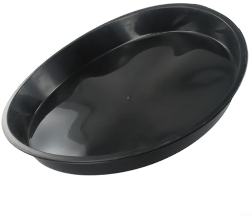Gdfnmogo 2 platillos de plástico negro para macetas de 4/6/7/8/10 pulgadas, bandejas de goteo de resina de polipropileno resistentes para interiores y exteriores, suculentas y agua de plantas de
