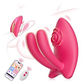 Sex Toys Wearable Vibrator for Couples, Couples Vibrator UK with APP Remote Control Massager, G-Spot Stimulator Rabbit Vibrator with 9 Vibration Modes, IPX6 Waterproof, Adult Sex Toys