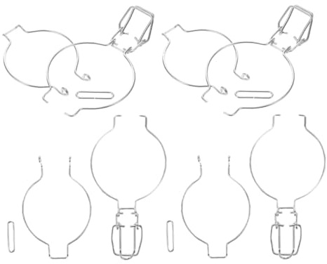 LALADEFIEE 4piezas Hebillas de Acero Inoxidable para Sellado Hermético de Tarros Diseño de Resorte Cierre Metálico Resistente para Almacenamiento y Conservación Cocina