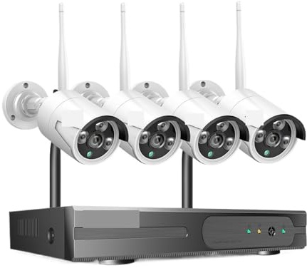 5MP WiFi CCTV Kamera Sicherheitssystem Kit 16CH NVR Recorder Set P2P Outdoor Wireless IP Kameras Video Überwachung System Bewegungserkennung(None,3MP Bullet System)