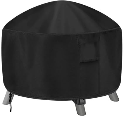 Copertura per Braciere Rotonda Copertura impermeabile pesante for braciere da giardino, copertura for barbecue, for rotonda, for tavolo, protezione(127x61cm(50x24in))