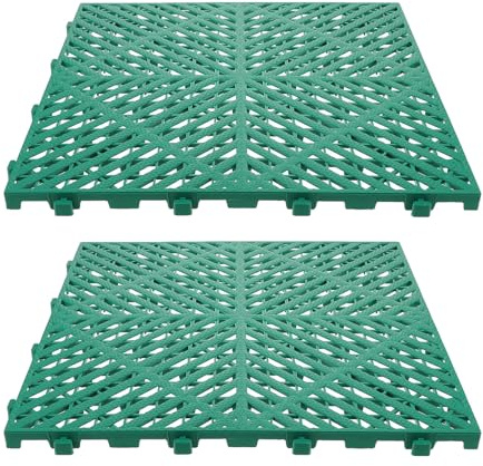 COHEALI Caillebotis en Plastique 2pcs pour Garage, Plaque de Sol pour Garage Antidérapante et Étanche, Tapis de Drainage Modulable pour Revêtement de Sol Atelier et Lavage Voiture