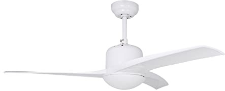 Orbegozo CP 92105 Ventilador de Techo con Luz, Mando a Distancia, Diámetro de Aspas 105 cm, Temporizador, 3 Velocidades de ventilación, 50 W, Color Blanco
