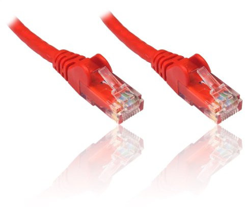 PremiumCord Cavo Patch Cat 5e UTP, 1Gbit/s, Cavo Ethernet, LAN, RJ45 Connettori, Flessibile e Robusto, AWG 26/7, Conduttori 100% CU, Rosso, 5 m