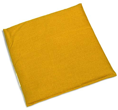 Cojín de huesos de cereza 24 x 24 cm, mango | Cojín de calor y frío para microondas, horno, congelador