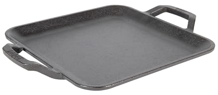 Lodge Chef Collection 11 Inch Pre-Seasoned Cast Iron Square Griddle